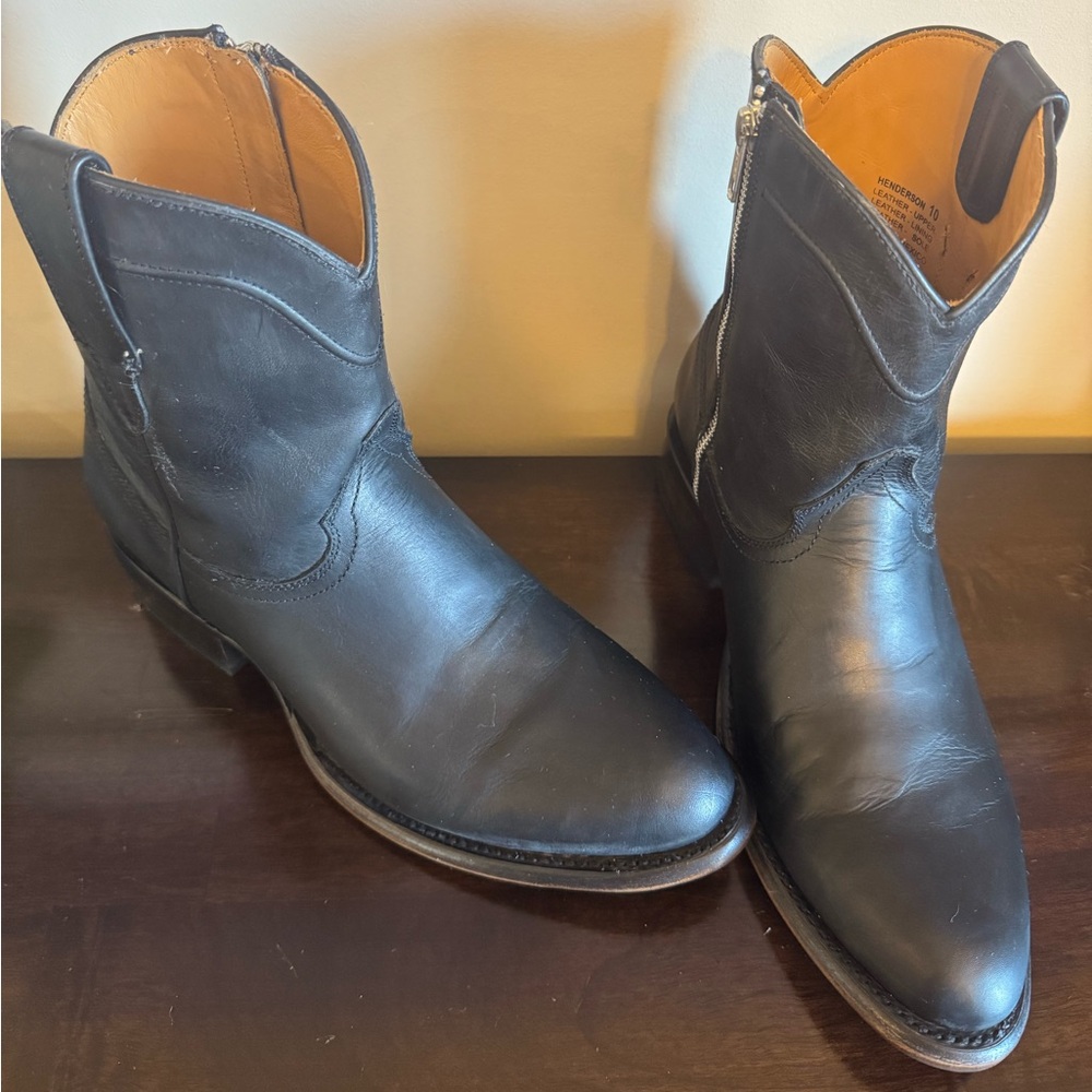 Freebird by Steven Black Leather Cowboy Boots
